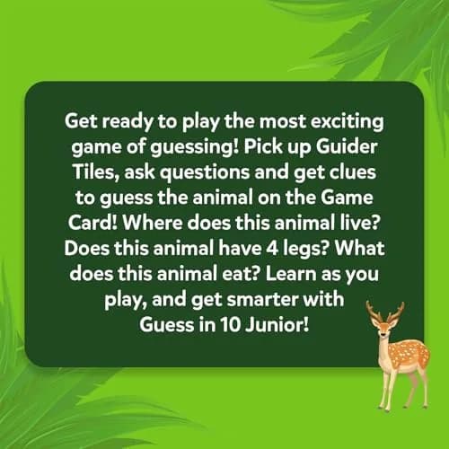 Skillmatics Guess in 10 Junior Animal Kingdom Card Game | Educational Trivia for Kids Ages 3-6 thumbnail 7