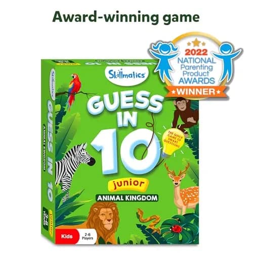 Skillmatics Guess in 10 Junior Animal Kingdom Card Game | Educational Trivia for Kids Ages 3-6 thumbnail 9