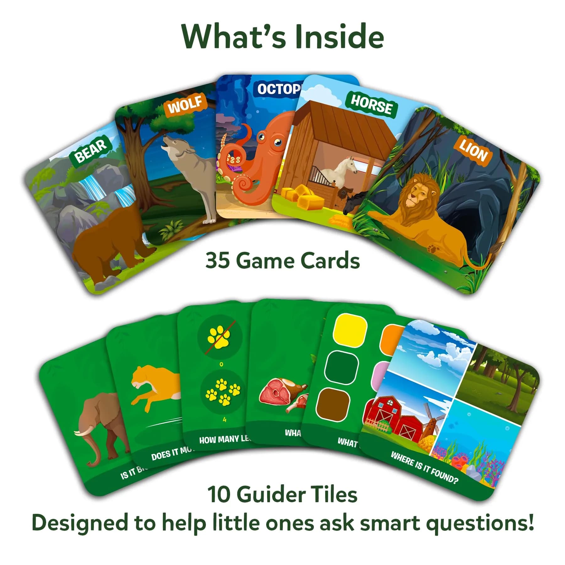Skillmatics Guess in 10 Underwater Animals Card Game - Junior Animal Kingdom Edition for Kids Ages 8+ - view 2