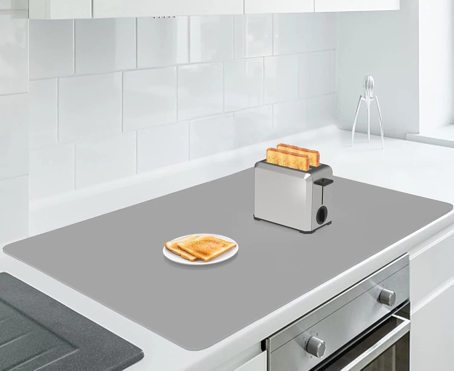 AECHY Extra Large Silicone Mat 35.3"x23.5"x0.08" | Largest Heat-Resistant Kitchen Counter Mat