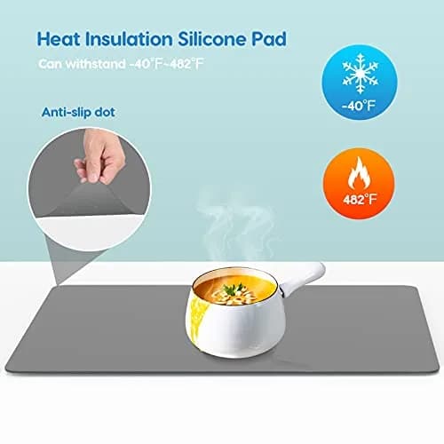 AECHY Extra Large Silicone Mat 35.3"x23.5"x0.08" | Largest Heat-Resistant Kitchen Counter Mat thumbnail 4