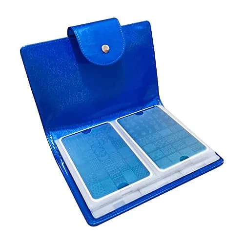 FingerAngel Nail Art Stamper Plate Collection 50 Slots | Large Size 6x12cm & 9.5x14.5cm | Dark Blue thumbnail 3