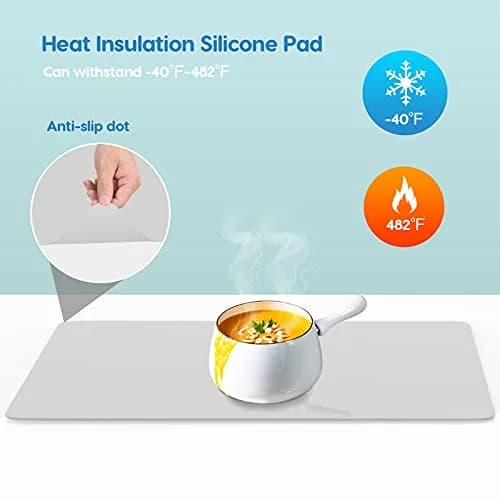 AECHY Extra Large Silicone Mat 90cm x 60cm (36"x24") | Thick Heat Resistant Countertop Protector for Baking & Crafts thumbnail 4