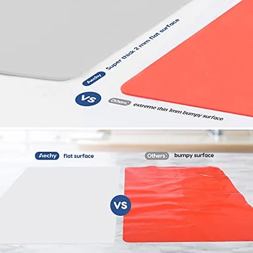 AECHY Extra Large Silicone Mat 90cm x 60cm (36"x24") | Thick Heat Resistant Countertop Protector for Baking & Crafts thumbnail 6