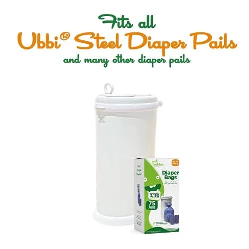 Pail Buddies Diaper Pail Refill Bags 75 Count | Odor Control, Tear-Resistant, 13-Gallon Capacity thumbnail 4