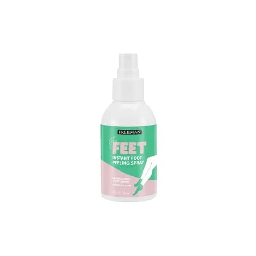 Freeman Flirty Feet Coconut & Aloe Foot Peeling Spray 118ml (4 fl.oz.) | Exfoliates Dead Skin for Soft, Smooth Feet — 4 Fl Oz