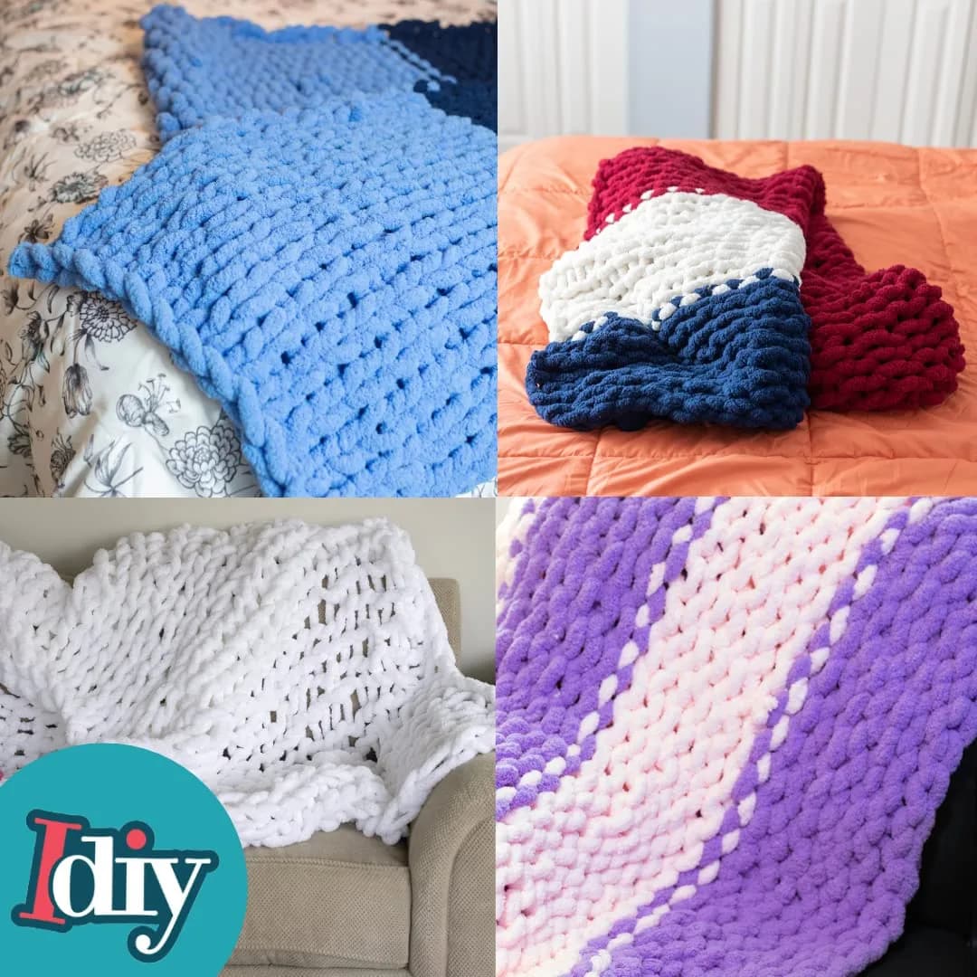 SCS Direct Chunky Chenille Yarn 3 Pack White 72 Yards Total (216 Yards / 0.93 kg) | Jumbo Yarn for Crochet & Arm Knitting - view 6