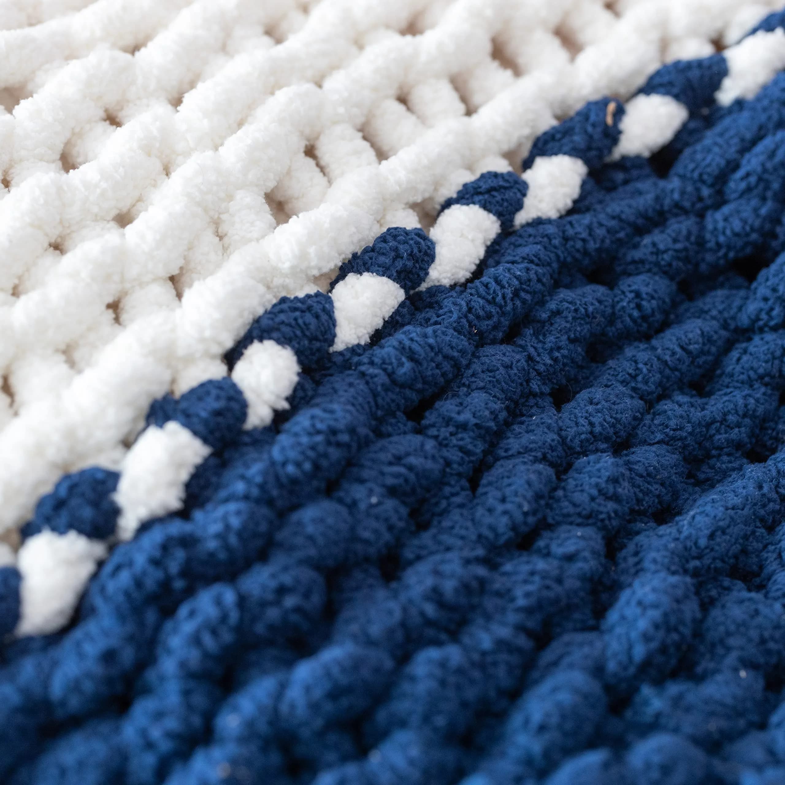 SCS Direct Chunky Chenille Yarn 3 Pack White 72 Yards Total (216 Yards / 0.93 kg) | Jumbo Yarn for Crochet & Arm Knitting - view 7