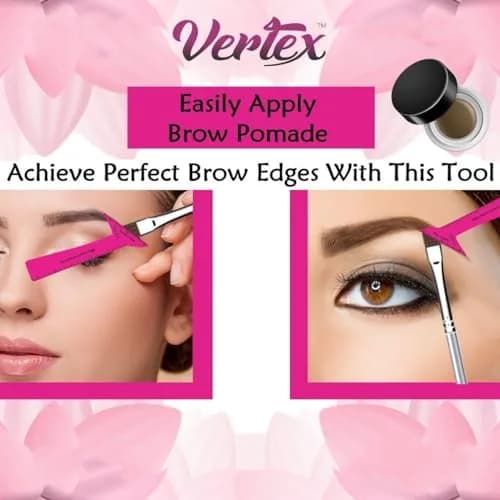 Vertex Eyeliner Stencils & Brushes Set | Precision Wing Tip Tool for Beginners thumbnail 6