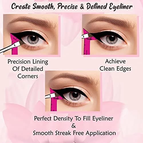 Vertex Eyeliner Stencils & Brushes Set | Precision Wing Tip Tool for Beginners thumbnail 2