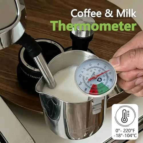 ALLIANCE BREW GEAR Milk Frothing Thermometer with Clip,White,0-220°F | Accurate, Recalibratable for Latte & Cappuccino thumbnail 5