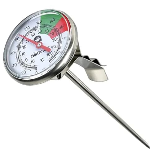 ALLIANCE BREW GEAR Milk Frothing Thermometer with Clip,White,0-220°F | Accurate, Recalibratable for Latte & Cappuccino thumbnail 7