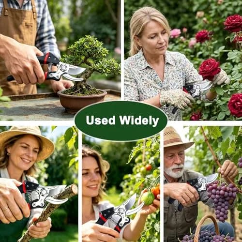 Kynup Heavy Duty Pruning Shears for Gardening, Bonsai Cutters 21.8 cm (8.6 Inches) | SK-5 Steel Blades thumbnail 7