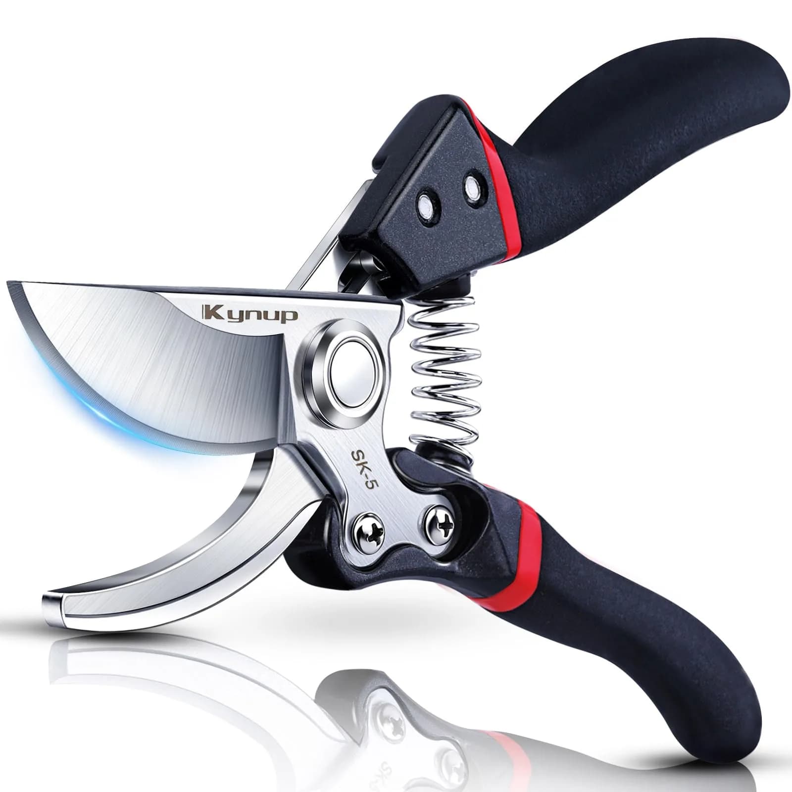 Kynup Heavy Duty Pruning Shears for Gardening, Bonsai Cutters 21.8 cm (8.6 Inches) | SK-5 Steel Blades - main product image