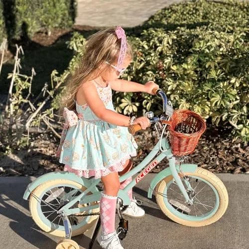 ACEGER Girls Bike with Basket 16 Inch | Retro Style for Kids 3-12 Years thumbnail 4