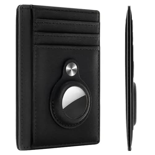 Hawanik Slim Minimalist Front Pocket Air Tag Wallet Thin Card Holder Wallet thumbnail 1