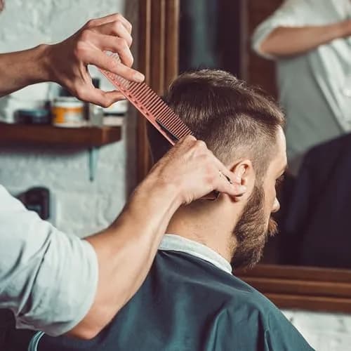 CGBARBER Professional Barber Aluminum Comb Set with Tail Comb (Rose Gold) | 4-Piece Styling & Cutting Set thumbnail 6