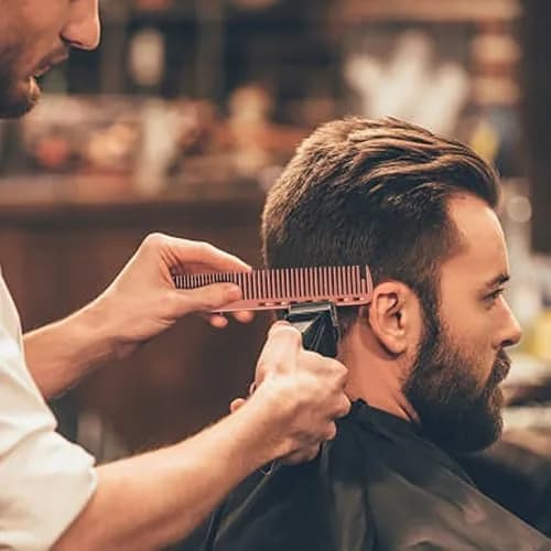 CGBARBER Professional Barber Aluminum Comb Set with Tail Comb (Rose Gold) | 4-Piece Styling & Cutting Set thumbnail 7