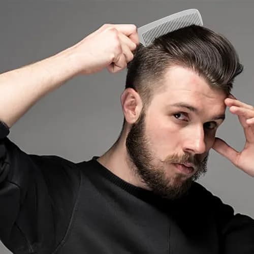 CGBARBER Silver Aluminum Hair Comb Set | 4-Piece Styling & Cutting Comb Kit thumbnail 8