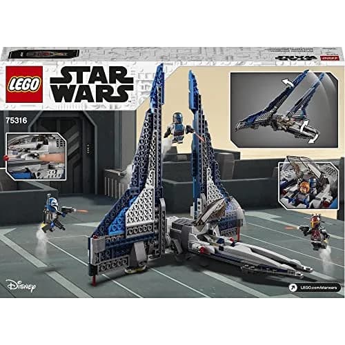 LEGO Star Wars 75316 Mandalorian Starfighter from 9 Years | Fold-out wings, BB-8 Droid, 3 minifigures thumbnail 6