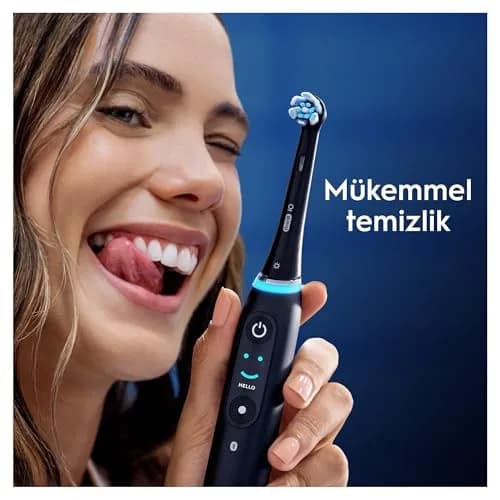 Oral-B Ultimate Clean Replacement Toothbrush Heads Black 6 Count | Deep Cleaning for Oral-B iO Electric Toothbrushes thumbnail 4