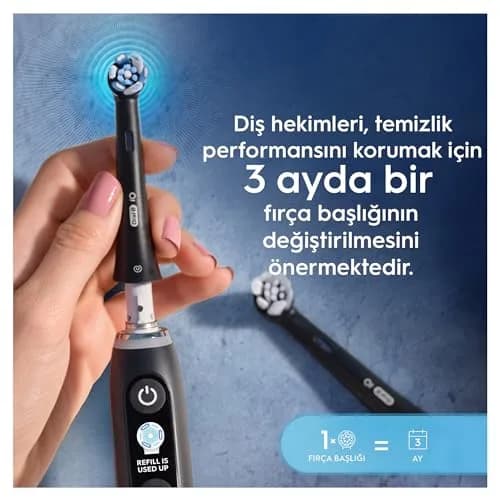 Oral-B Ultimate Clean Replacement Toothbrush Heads Black 6 Count | Deep Cleaning for Oral-B iO Electric Toothbrushes thumbnail 9