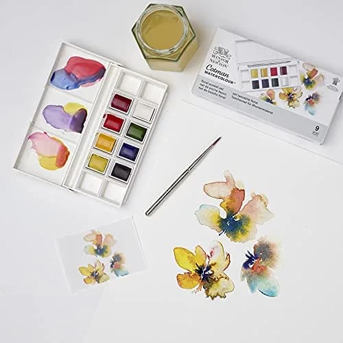Winsor & Newton Cotman Watercolor Paint Set, 8 Half Pans, Floral Pocket Set | Fine Art Pigments, Transparent Color, Lightfast & Permanent thumbnail 5