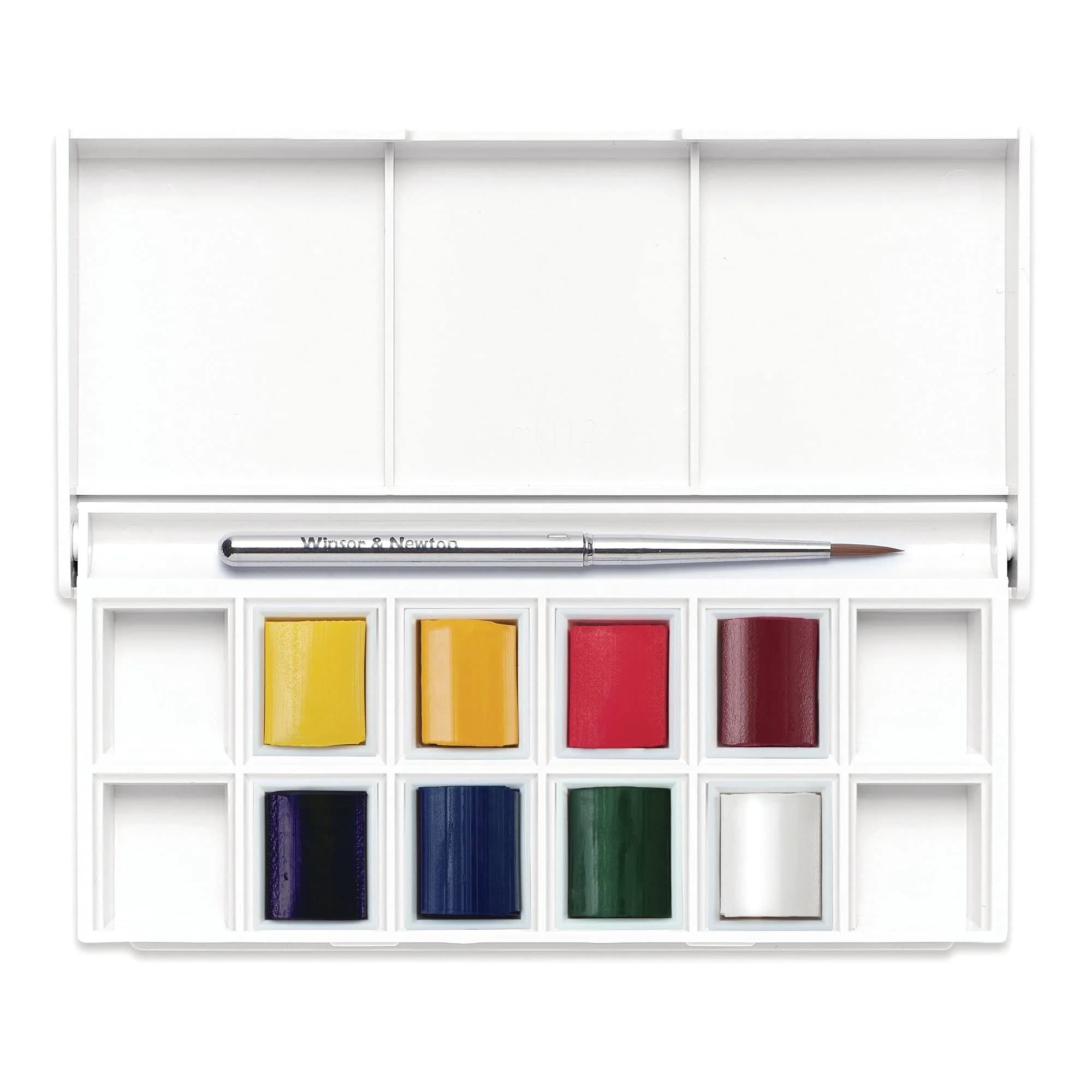 Winsor & Newton Cotman Watercolor Paint Set, 8 Half Pans, Floral Pocket Set | Fine Art Pigments, Transparent Color, Lightfast & Permanent - view 2