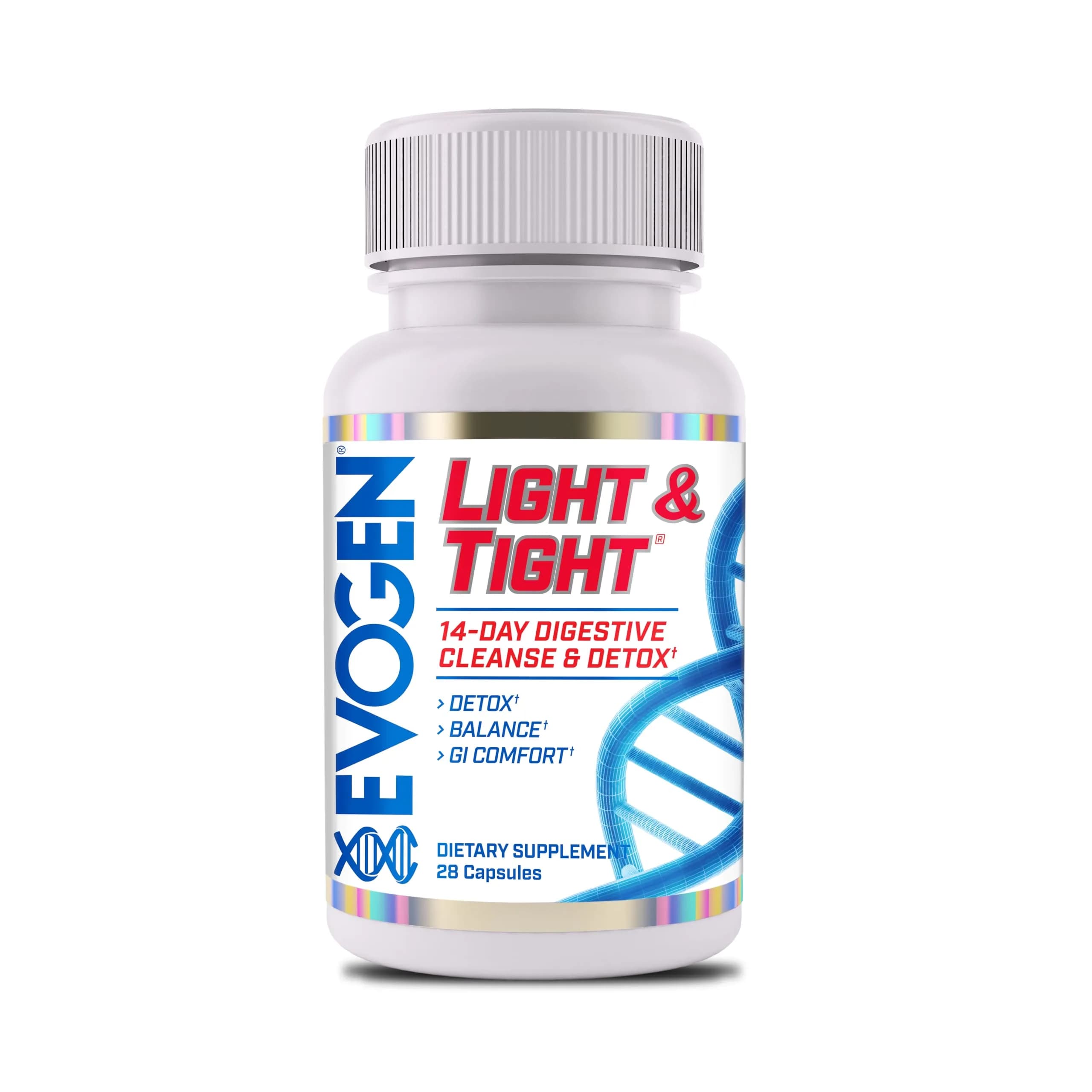 Evogen Light & Tight 14-Day Colon Cleanse & Detox | 28 Capsules for Bloating & Toxins
