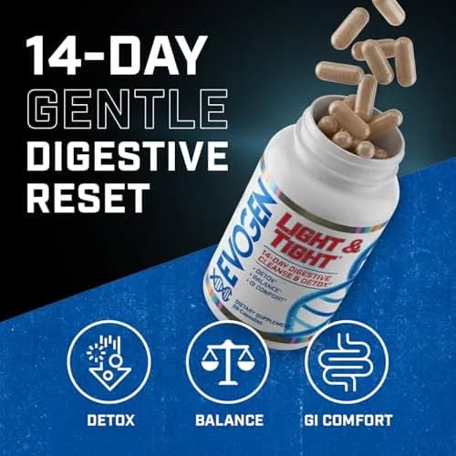 Evogen Light & Tight 14-Day Colon Cleanse & Detox | 28 Capsules for Bloating & Toxins thumbnail 2