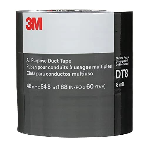 3M All Purpose Duct Tape DT8 Silver 1.88 in x 60 yd (156g) | Industrial Strength, Water Resistant thumbnail 5