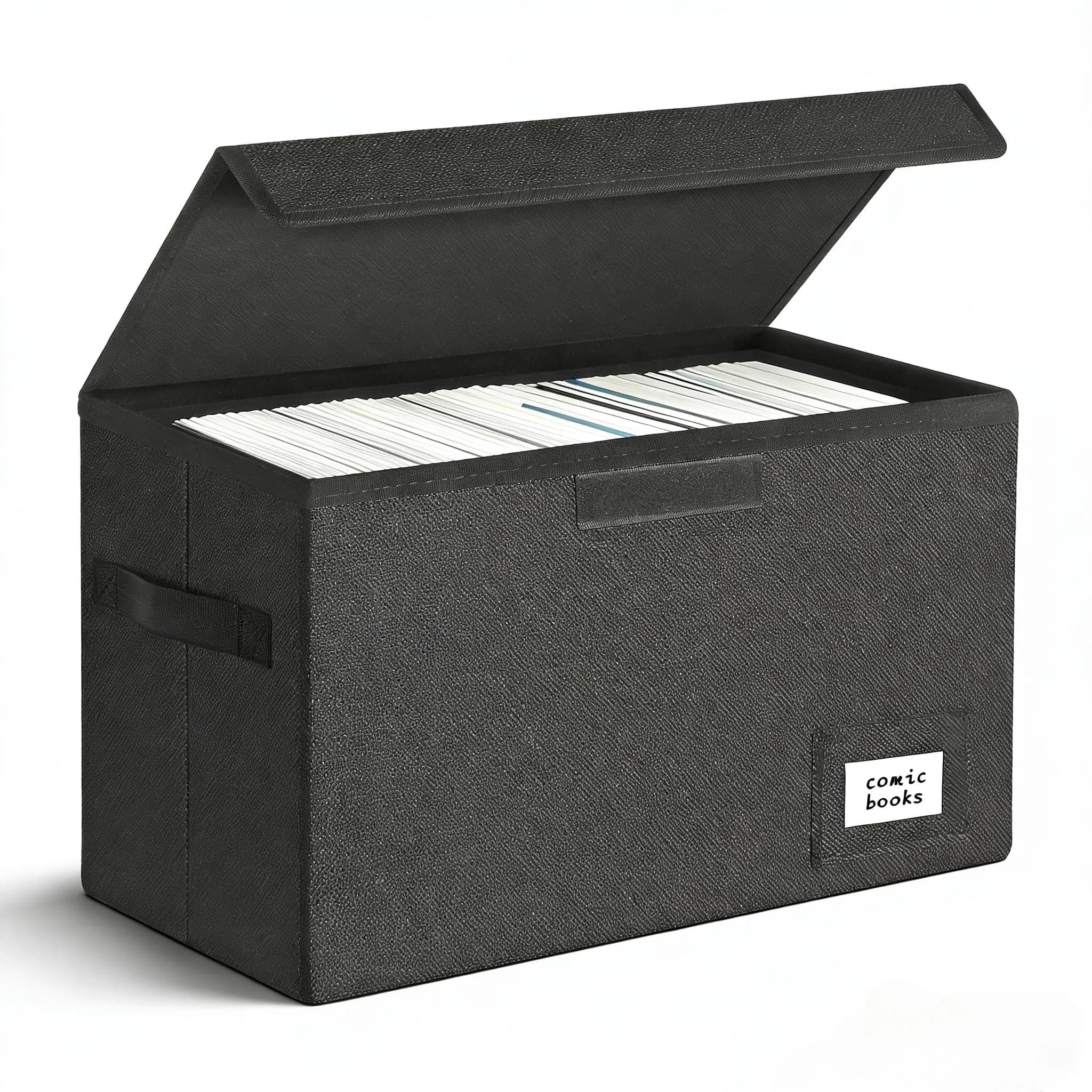 Leffis Comic Book Storage Box 15.5" x 7.5" x 11.3" | Holds 150 Comics, Waterproof, Foldable, Impact Resistant - main product image