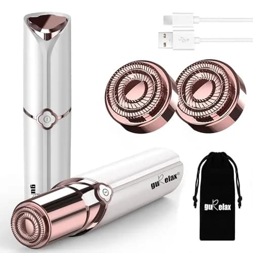 gurelax Electric Facial Hair Remover 5 Piece Set | Painless, Rechargeable, Hypoallergenic for Women thumbnail 1
