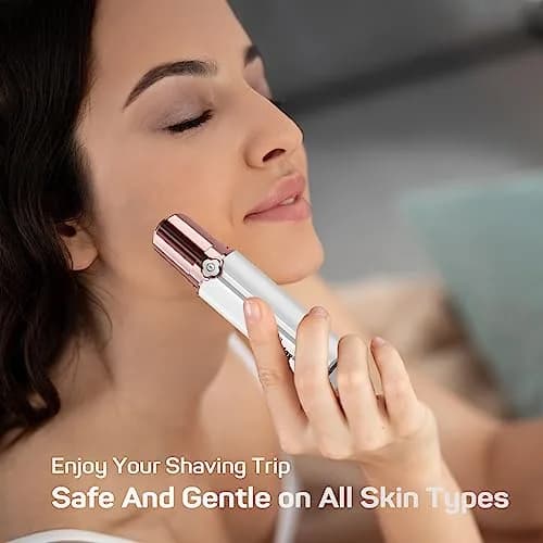 gurelax Electric Facial Hair Remover 5 Piece Set | Painless, Rechargeable, Hypoallergenic for Women thumbnail 7