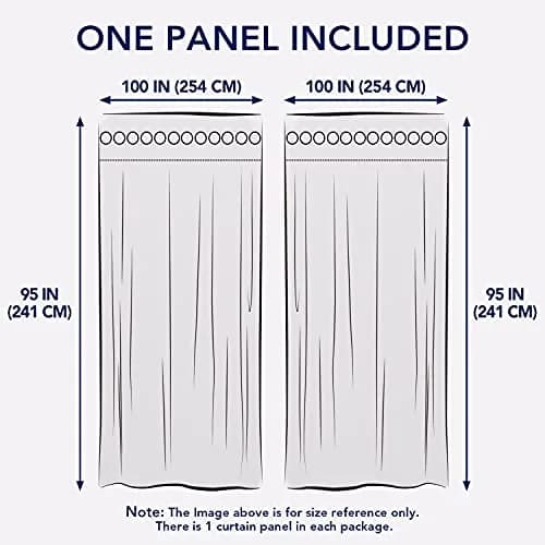 PureFit Waterproof Outdoor Curtains for Patio, 241cm x 254cm (100"W x 95"L) | UV Resistant, Fade Resistant, Privacy Enhancement thumbnail 6
