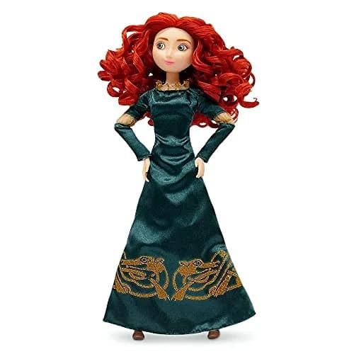 Disney Store Merida Classic Doll 11.5 Inches | Includes Brush, Fully Poseable Toy in Green Gown thumbnail 5