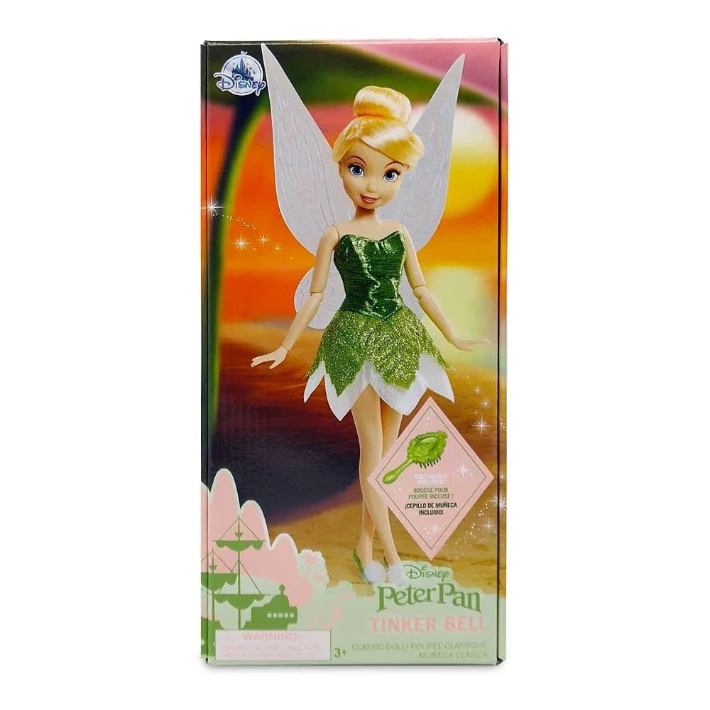 Disney Store Tinker Bell Classic Doll 11 Inches | Fully Posable Toy with Brush and Wings - view 9
