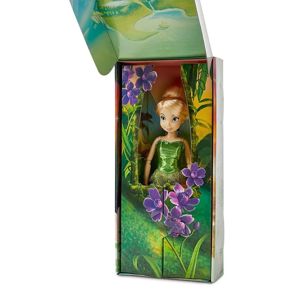 Disney Store Tinker Bell Classic Doll 11 Inches | Fully Posable Toy with Brush and Wings - view 2