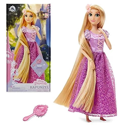 Disney Store Rapunzel Classic Doll 11 Inches | Posable Toy with Brush Accessory thumbnail 1