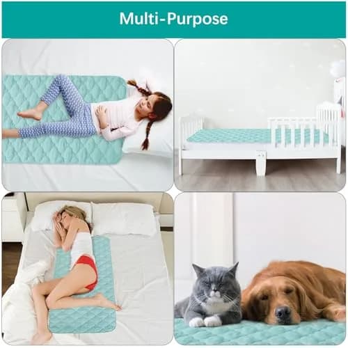 Biloban Waterproof Crib Mattress Protector 28"x52" (71cm x 132cm) | Breathable Quilted Pad for Safe Sleep thumbnail 6