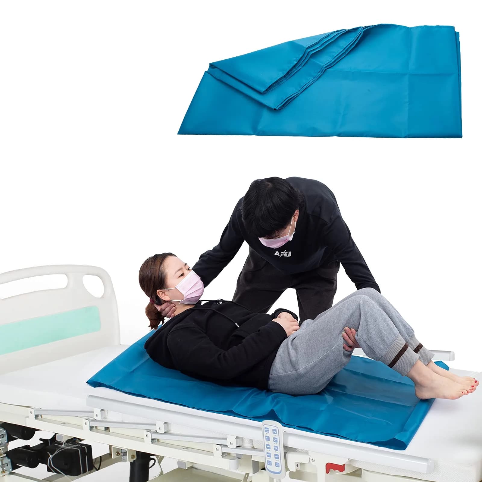 LOSCHEN Tubular Slide Sheet 72x72cm (28"x28") | Reduces Caregiver Strain & Aids Elderly Mobility — 28"x47"(72x120cm)