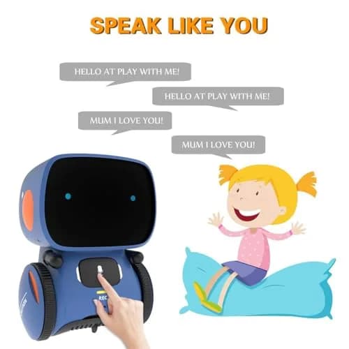 98K Kids Robot Toy for Girls and Boys | Touch & Voice Control, Dancing & Singing, ASTM F963 Certified, Blue thumbnail 4