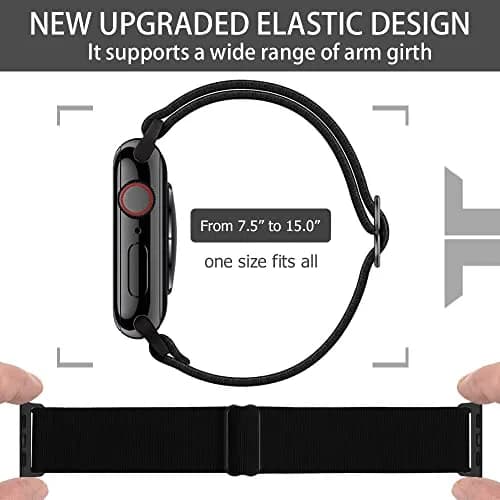 IFCASE Elastic Arm/Ankle Band for Apple Watch 40/41/42mm | Breathable Nylon, Secure Buckle thumbnail 2