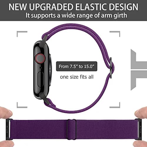 IFCASE Elastic Arm/Ankle Band for Apple Watch 49mm 46mm 45mm 44mm | Breathable Nylon, Adjustable Fit thumbnail 2