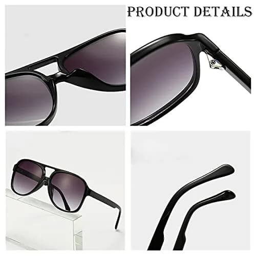 NIDOVIX Polarized Aviator Sunglasses for Men Women 58mm Lens Width | UV400 Protection thumbnail 5