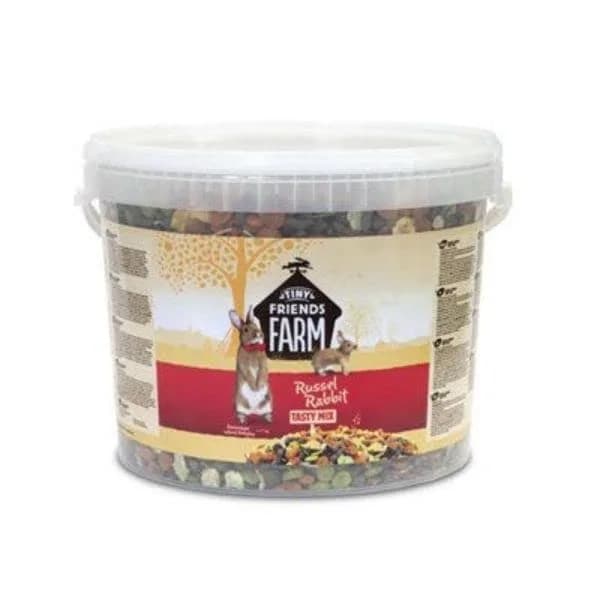 Tiny Friends Farm Russel Rabbit 9 lbs Bucket | Nutritionally Balanced Tasty Mix for Adult Rabbits thumbnail 1