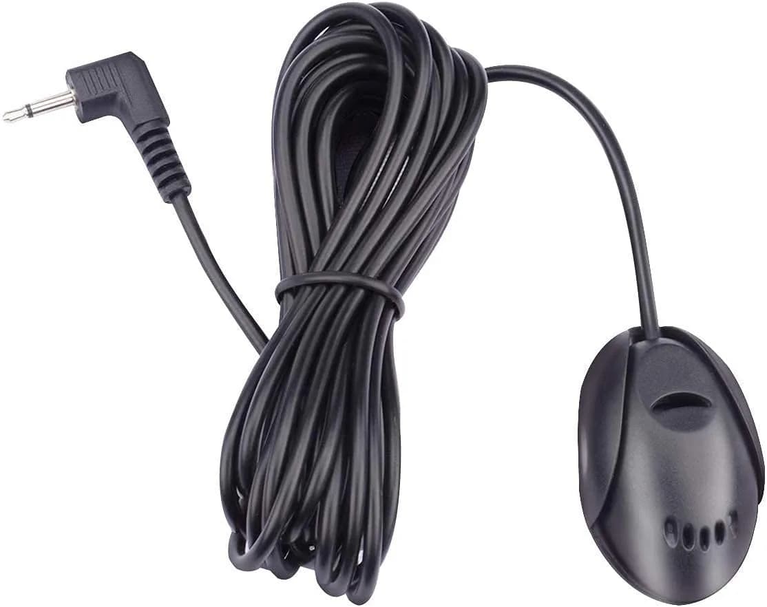 FingerLakes External Microphone Assembly for Car Stereo Receivers with 3.5mm Jack & 3m Cable | Omnidirectional Voice Capture