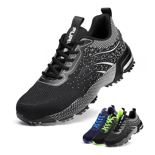 Furuian Steel Toe Shoes for Men & Women 7 Women/5.5 Men | Comfortable Puncture-Resistant Safety Shoes thumbnail 1