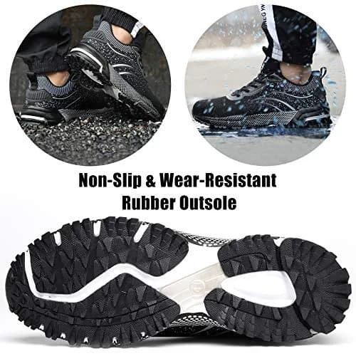 Furuian Steel Toe Shoes for Men & Women 7 Women/5.5 Men | Comfortable Puncture-Resistant Safety Shoes thumbnail 6