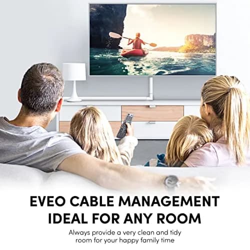 EVEO Cord Covers for Wires on Wall - 153in Cable Management Cable Hider Kit | Beige thumbnail 6